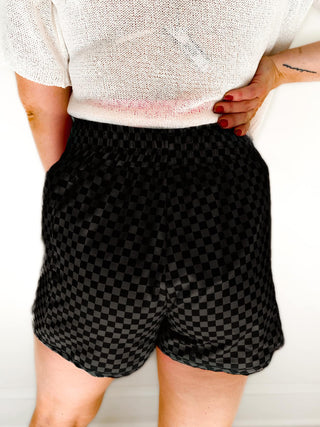 Cheyenne Athleisure Checkered Shorts