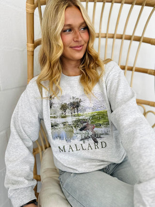 Vintage Mallard Duck Painting Sweatshirt