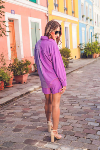 Woman wearing the Livy Corduroy Set, styled casually for a chic, comfortable look.