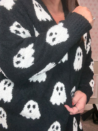 Black & White Ghost Cloud Cardigan