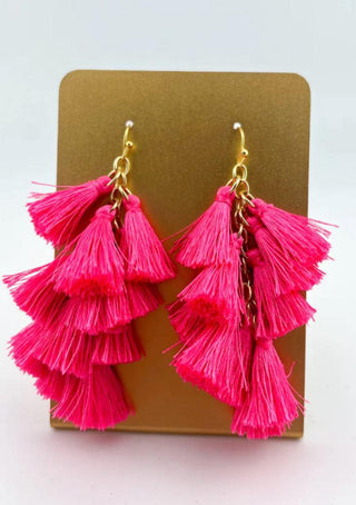 Bella Tiered Tassel Earrings