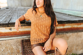 Cowtown Cutesy Lace Top - Flirty Western Style – Beautiful floral lace top with a thin tank liner, perfect for country concerts and date nights.