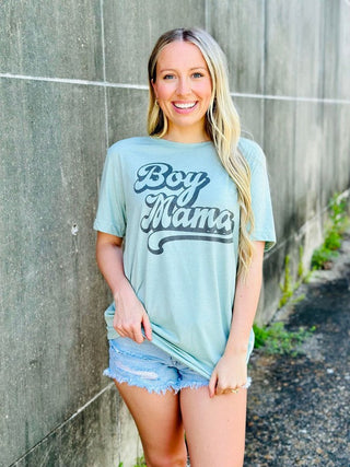 Retro Boy Mama Sublimation Tee