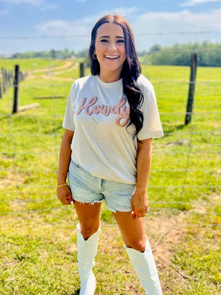 Howdy Cursive Western Tee