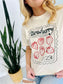 Strawberry Post Stamp DTF Tee