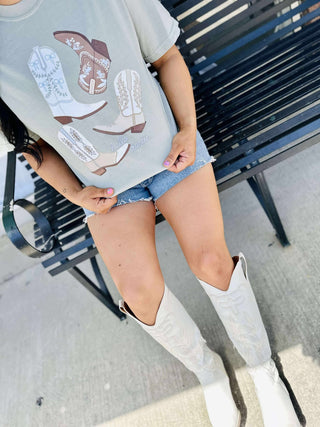 Hello Darlin' Western Boots Graphic Tee