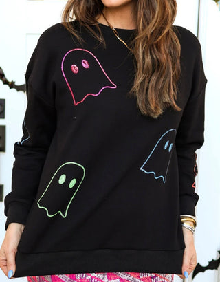 Sequin Ghost Pullover
