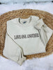 TAN (w) BROWN THREAD