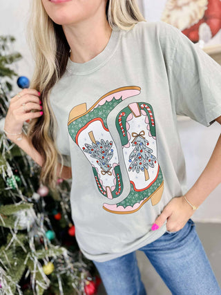 Cowgirl Boots Holiday Graphic Tee