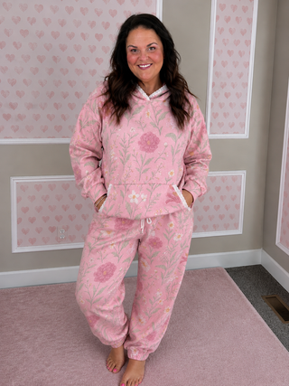 Lila Joggers in Pink Floral