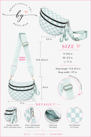 Nylon Crossbody Bum Bag - Multiple Print Options