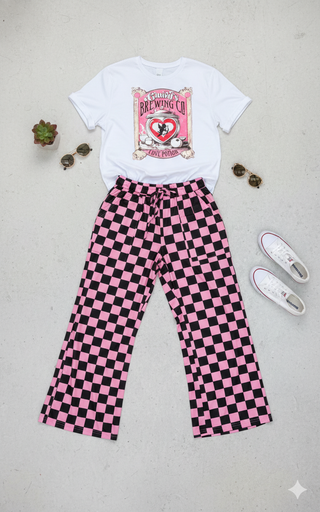 Casual Love Potion graphic tee designed for comfort with a relaxed, easygoing fit.
