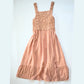 Dusty Rose Crochet Dress