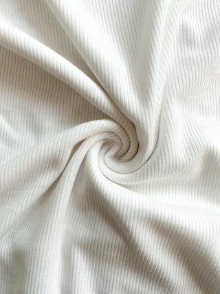 Lace Trim Ribbed Tees