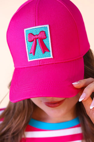 Pink Bow Hat