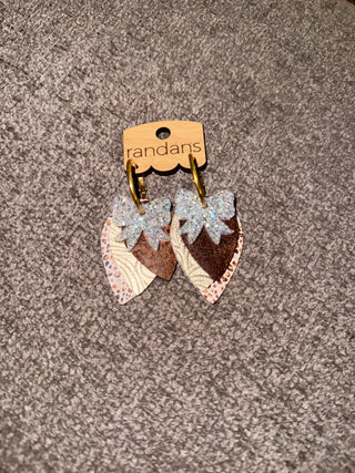 Glitter & Grace Layered Bow Earrings