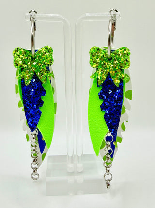Electric Lime Pop Earrings