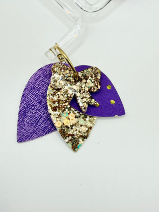 Golden Lavender Glow Earrings