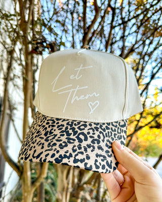 Leopard Brim Canvas Trucker Hat – Let Them