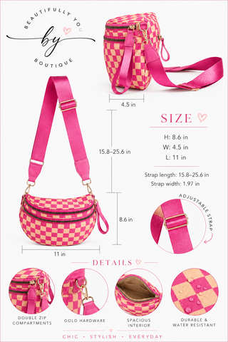 Nylon Crossbody Bum Bag - Multiple Print Options