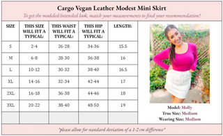 Campbell Cargo Vegan Leather Mini Skirt