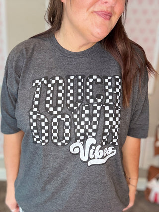 Charcoal Checkered Touchdown Tee