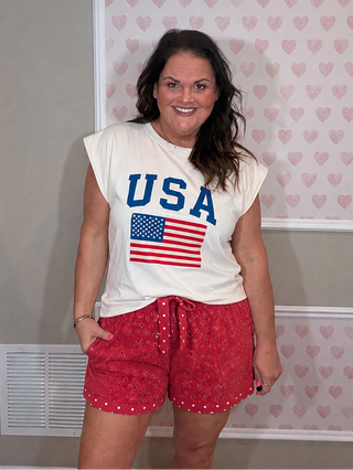Liberty USA Tee - Ivory